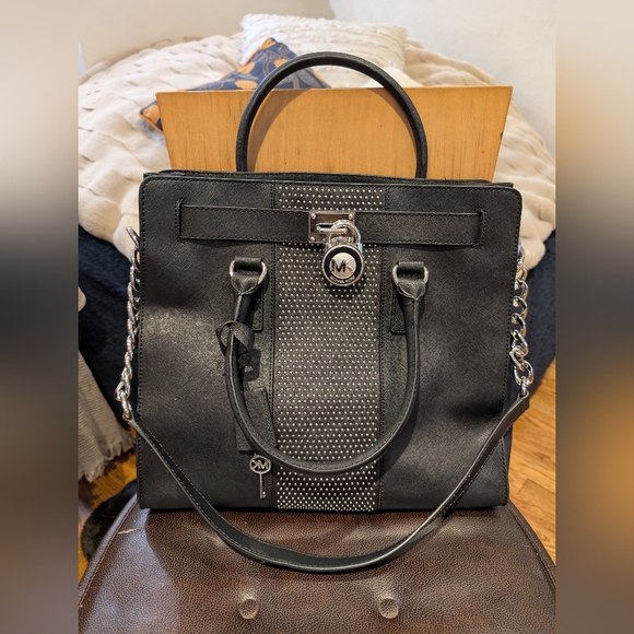 Michael Kors Handbags - Michael Kors Black Studded Women's Bag / Tote